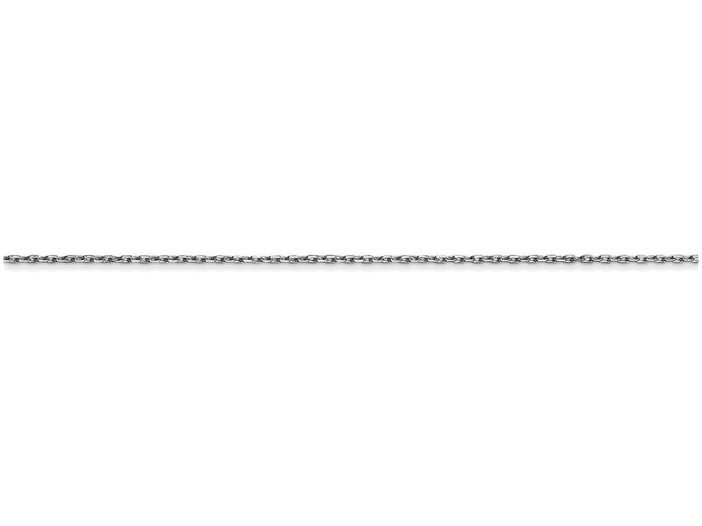 FJC Finejewelers 14 Inch 14k White Gold .8mm bright-cut Cable Chain Necklace