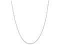 FJC Finejewelers 18 Inch 14k White Gold .8mm bright-cut Cable Chain Necklace