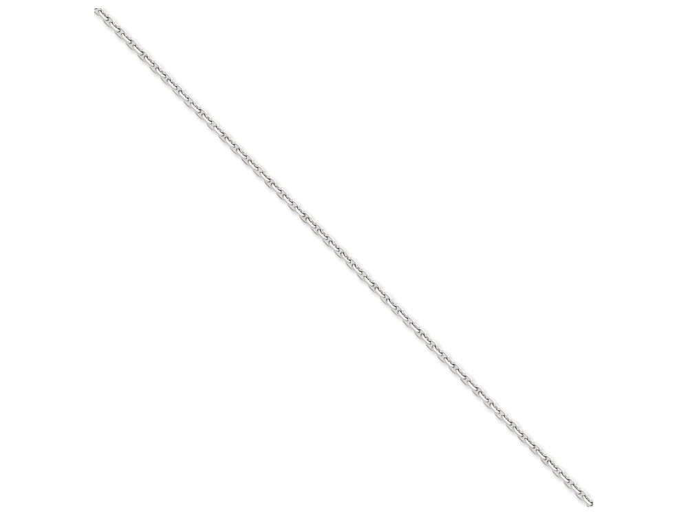 FJC Finejewelers 20 Inch 14k White Gold 2.5mm bright-cut Cable Chain Necklace