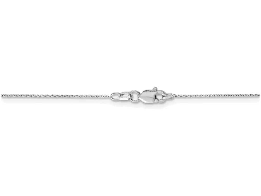 FJC Finejewelers 16 Inch 14k White Gold .75mm bright-cut Cable Chain Necklace