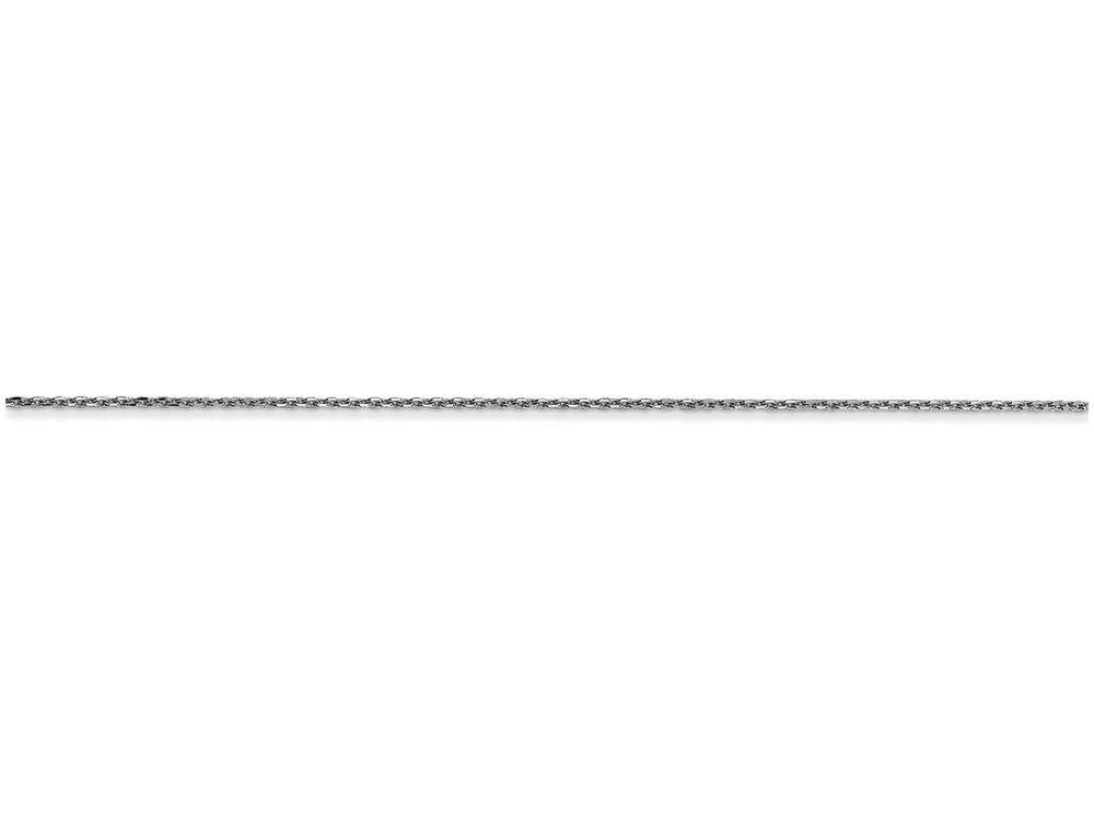 FJC Finejewelers 24 Inch 14k White Gold .75mm bright-cut Cable Chain Necklace