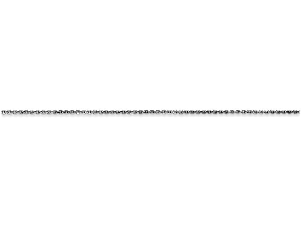 FJC Finejewelers 18 Inch 14k White Gold .80mm bright-cut Cable Chain Necklace