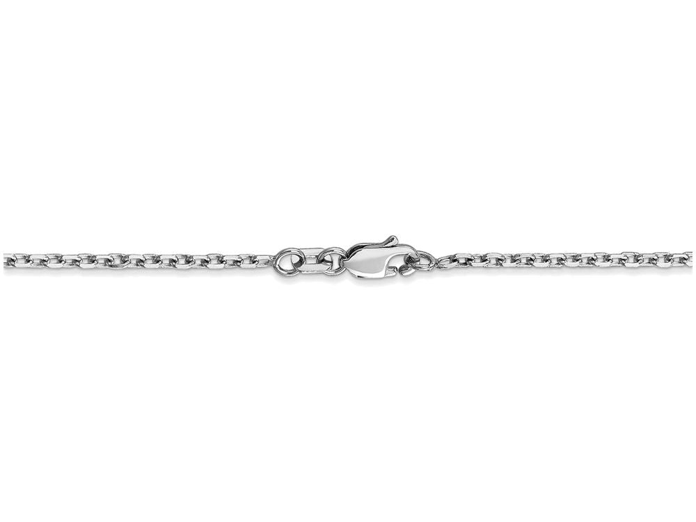 FJC Finejewelers 18 Inch 14k White Gold 1.8mm bright-cut Cable Chain Necklace