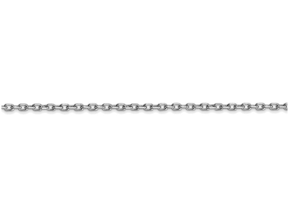 FJC Finejewelers 20 Inch 14k White Gold 1.8mm bright-cut Cable Chain Necklace