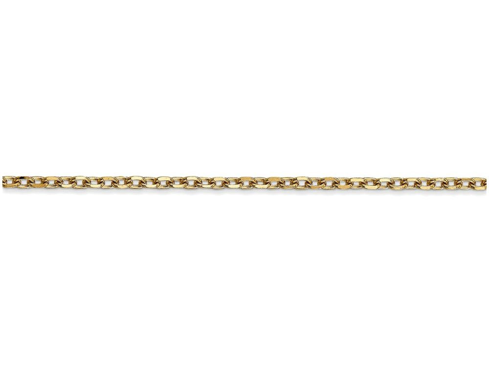 FJC Finejewelers 20 Inch 14k Yellow Gold 2.2mm bright-cut Cable Chain Necklace