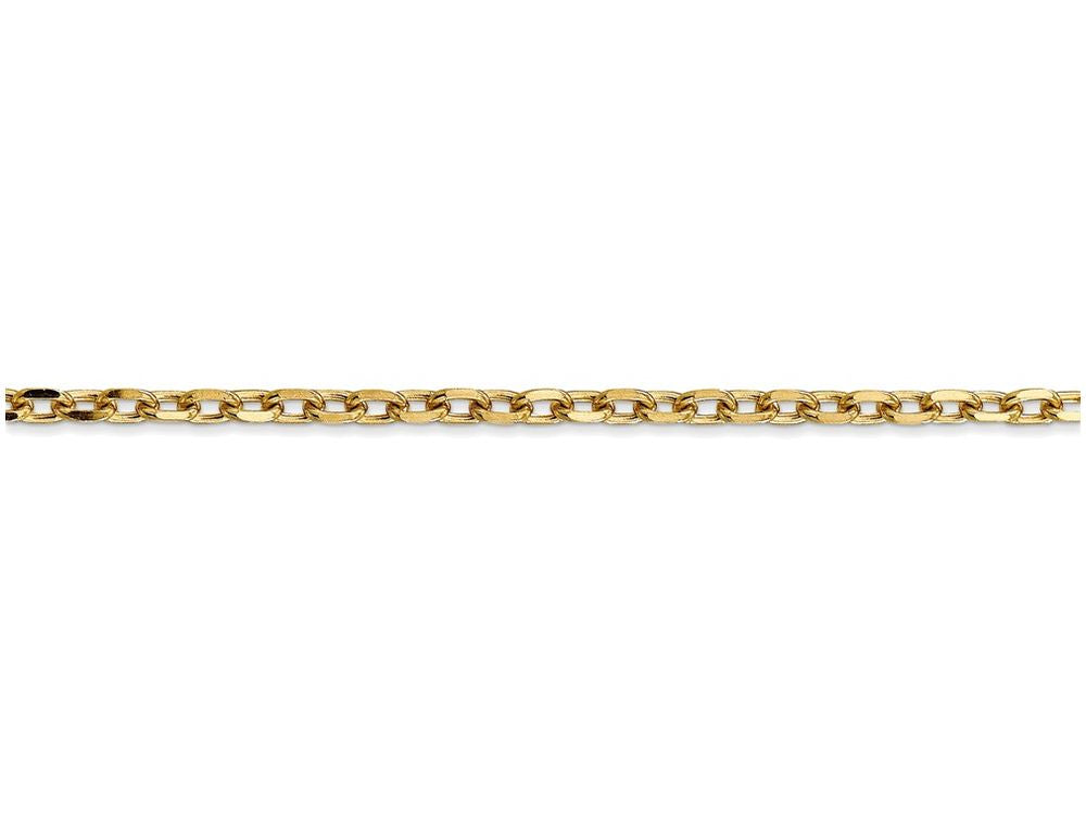 FJC Finejewelers 18 Inch 14k Yellow Gold 3mm bright-cut Cable Chain Necklace