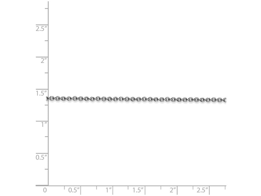 FJC Finejewelers 16 Inch 14k White Gold 1.67mm Cable Chain Necklace