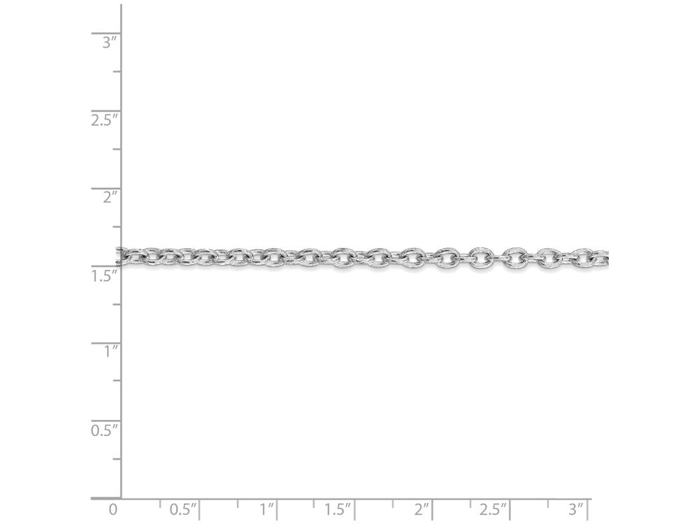 FJC Finejewelers 18 Inch 14k White Gold 3.2mm Cable Chain Necklace