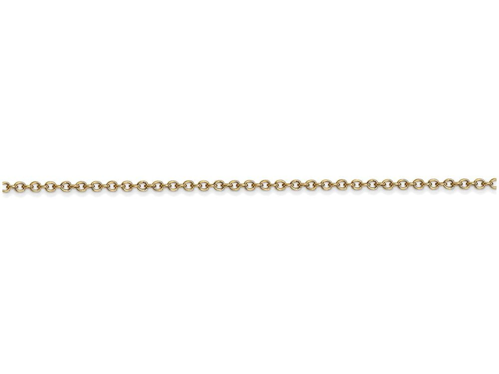 FJC Finejewelers 24 Inch 14k Yellow Gold 1.3mm Cable Chain Necklace
