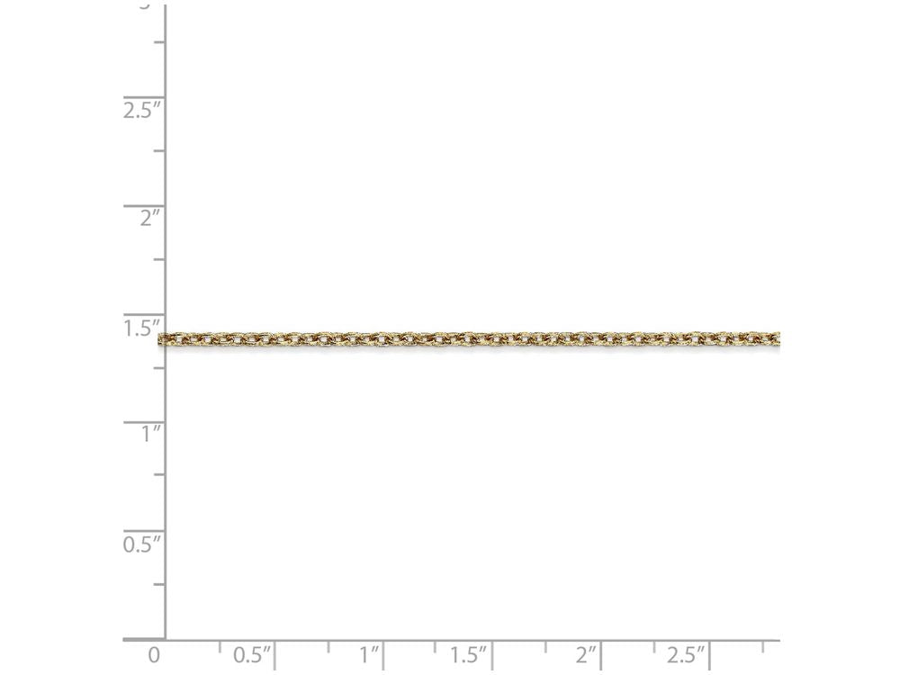 FJC Finejewelers 18 Inch 14k Yellow Gold 2mm Cable Chain Necklace