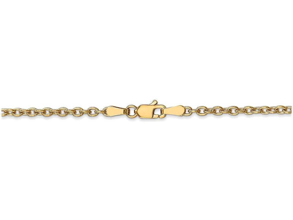 FJC Finejewelers 24 Inch 14k Yellow Gold 2.4mm Cable Chain Necklace