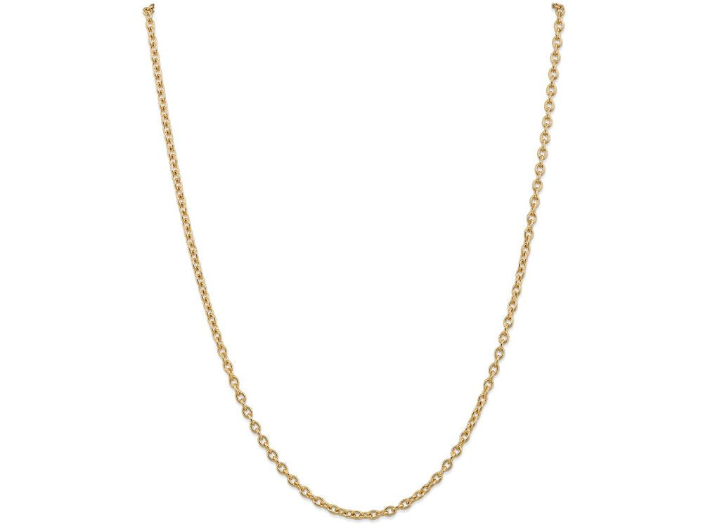 FJC Finejewelers 16 Inch 14k Yellow Gold 3.2mm Cable Chain Necklace