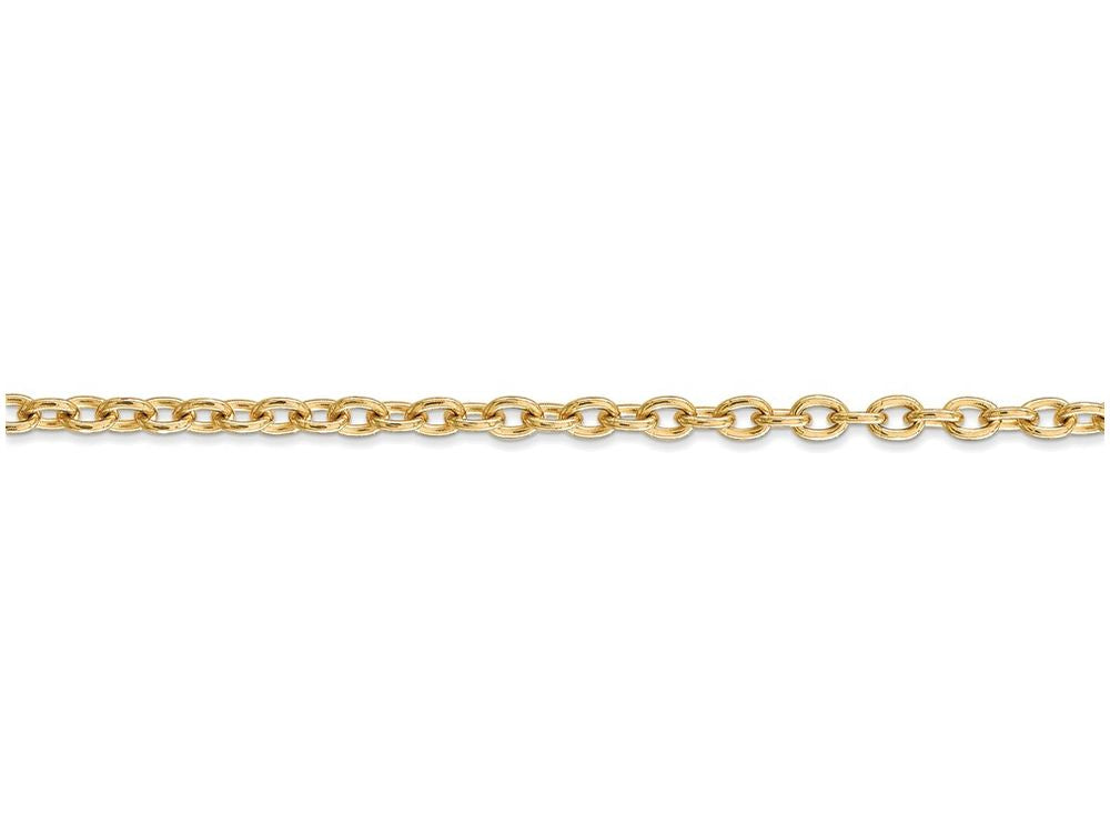 FJC Finejewelers 24 Inch 14k Yellow Gold 3.2mm Cable Chain Necklace