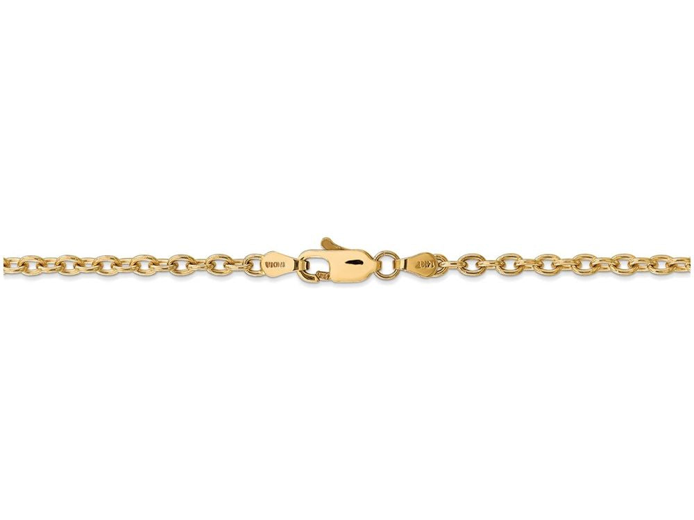 FJC Finejewelers 24 Inch 14k Yellow Gold 3.2mm Cable Chain Necklace