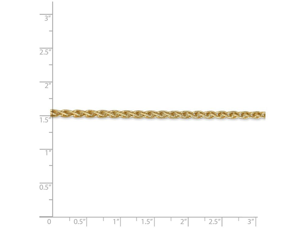 FJC Finejewelers 16 Inch 14k Yellow Gold 3mm Parisian Wheat Chain Necklace