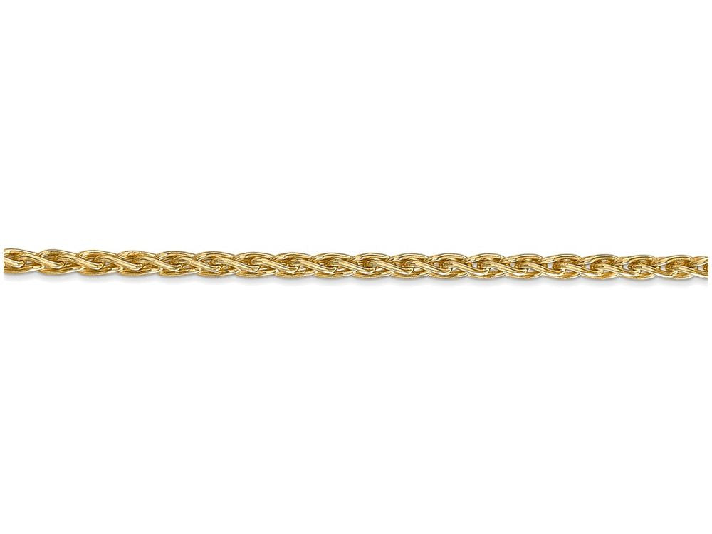 FJC Finejewelers 24 Inch 14k Yellow Gold 3mm Parisian Wheat Chain Necklace