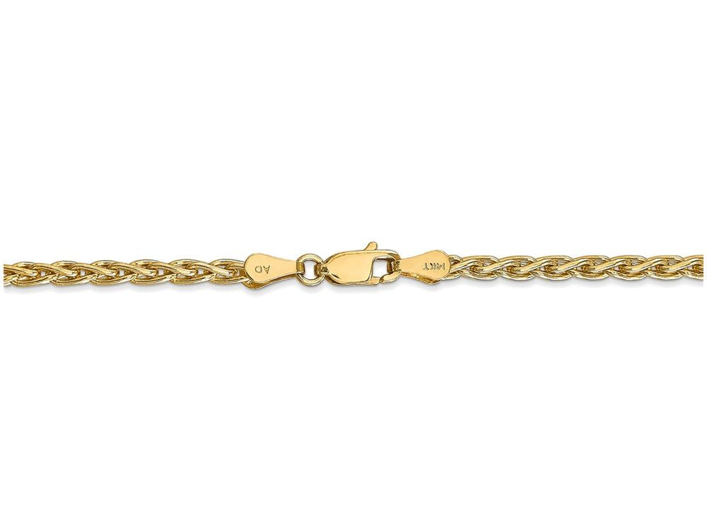 FJC Finejewelers 24 Inch 14k Yellow Gold 3mm Parisian Wheat Chain Necklace
