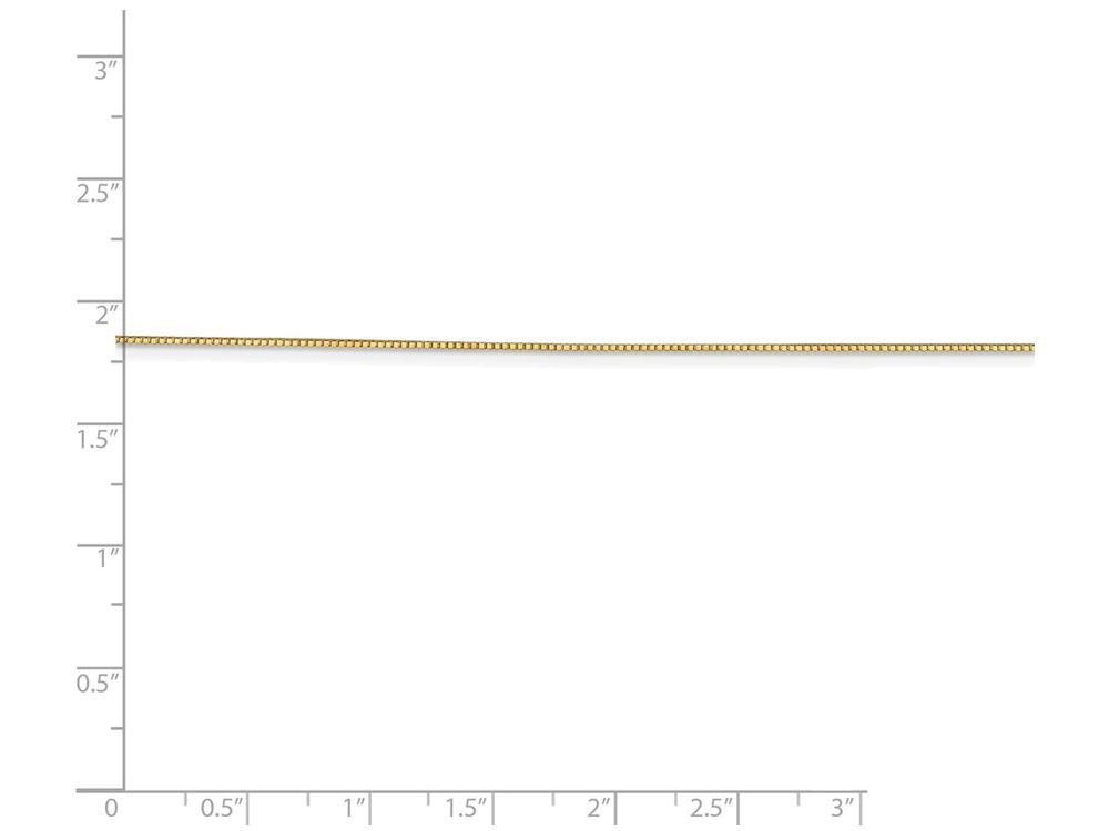 FJC Finejewelers 24 Inch 14k Yellow Gold .7mm Box Chain Necklace
