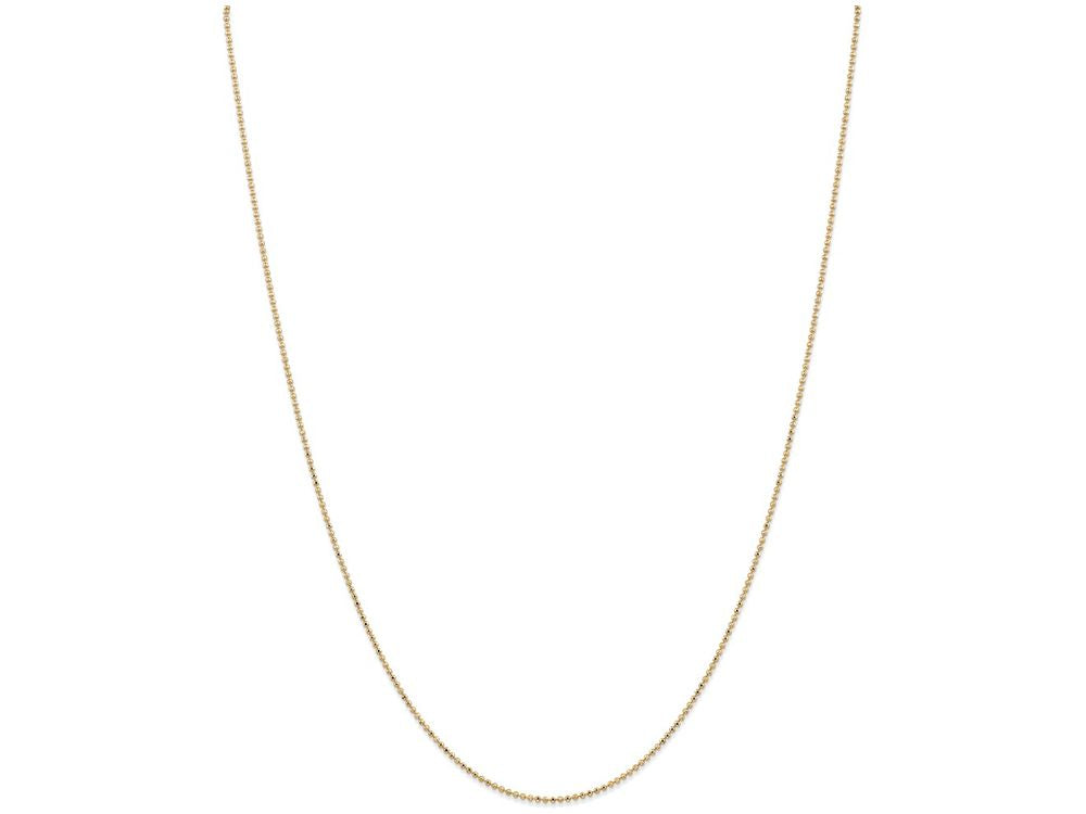 FJC Finejewelers 18 Inch 14k Yellow Gold 1.2mm bright-cut Baby Ball Chain Necklace