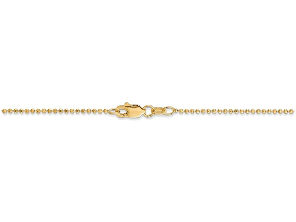FJC Finejewelers 9 Inch 14k Yellow Gold 1.2mm x 9 inch Baby Ball Chain Ankle Bracelet (Smaller Ankles)