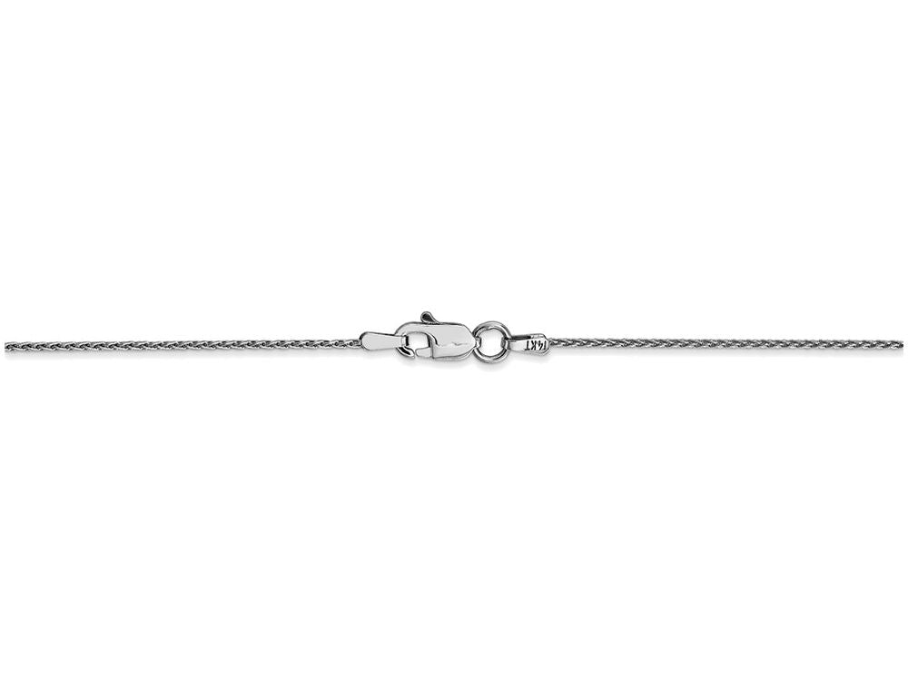 FJC Finejewelers 9 Inch 14k White Gold .90mm Parisian Wheat Chain Ankle Bracelet (Smaller Ankles)