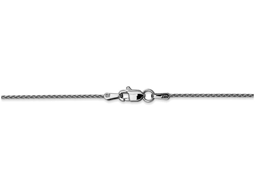 FJC Finejewelers 9 Inch 14k White Gold 1.0mm Parisian Wheat Chain Ankle Bracelet (Smaller Ankles)