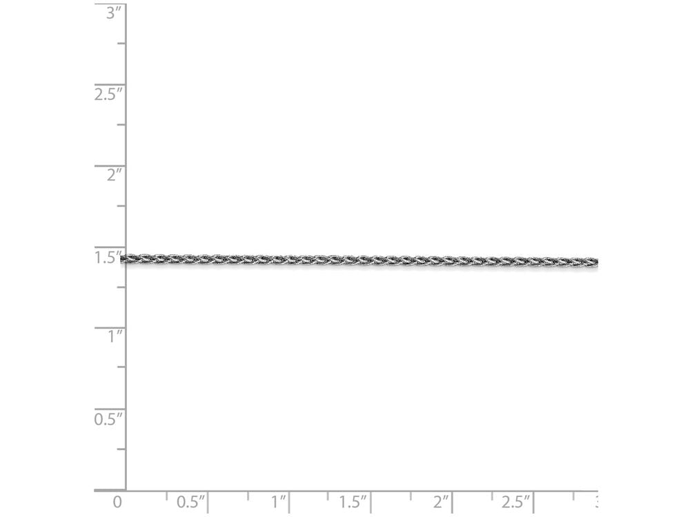 FJC Finejewelers 30 Inch 14k White Gold 1.5mm Parisian Wheat Chain Necklace