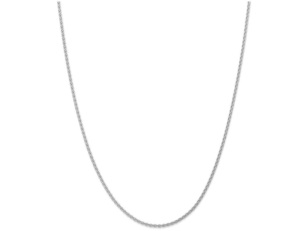 FJC Finejewelers 16 Inch 14k White Gold 1.9mm Parisian Wheat Chain Necklace