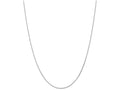 FJC Finejewelers 18 Inch 14k White Gold 1.0mm Round bright-cut Wheat Chain Necklace