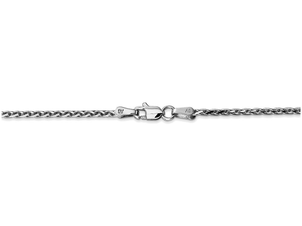 FJC Finejewelers 8 Inch 14k White Gold 1.9mm Round bright-cut Wheat Chain Bracelet