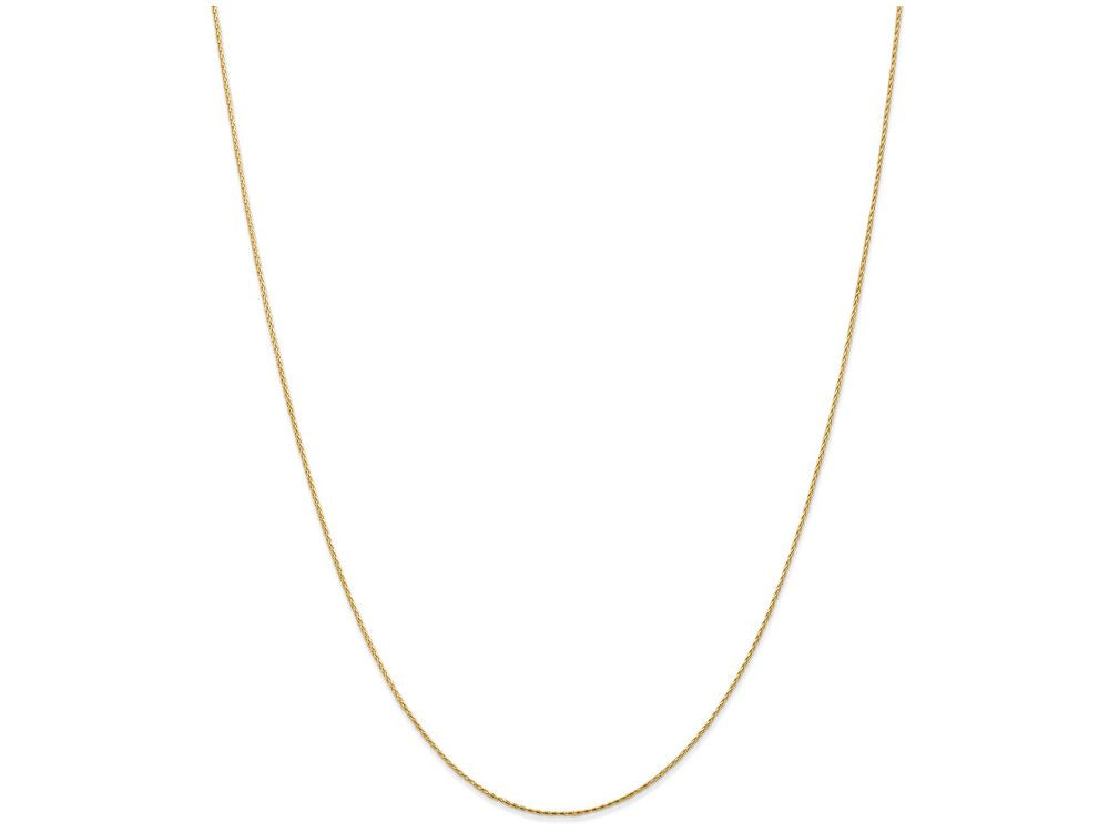 FJC Finejewelers 30 Inch 14k Yellow Gold .8mm Round bright-cut Wheat Chain Necklace