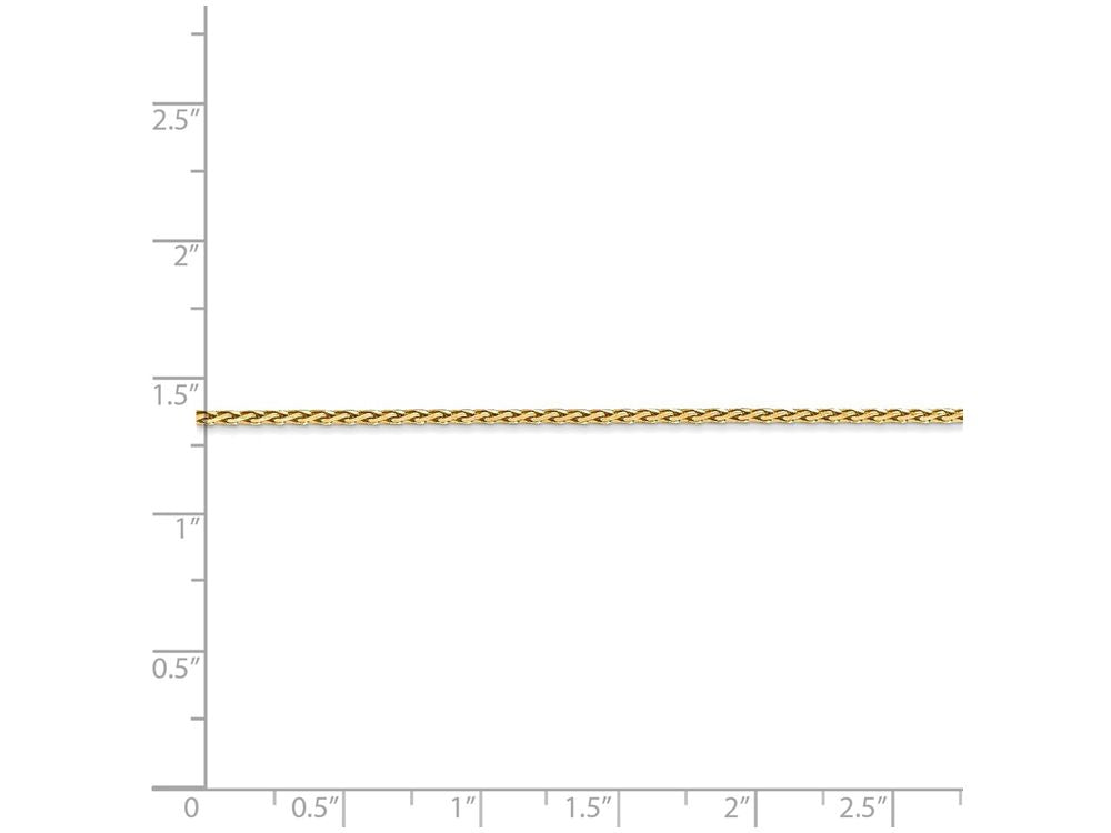 FJC Finejewelers 8 Inch 14k Yellow Gold 1.5mm bright-cut Wheat Chain Bracelet