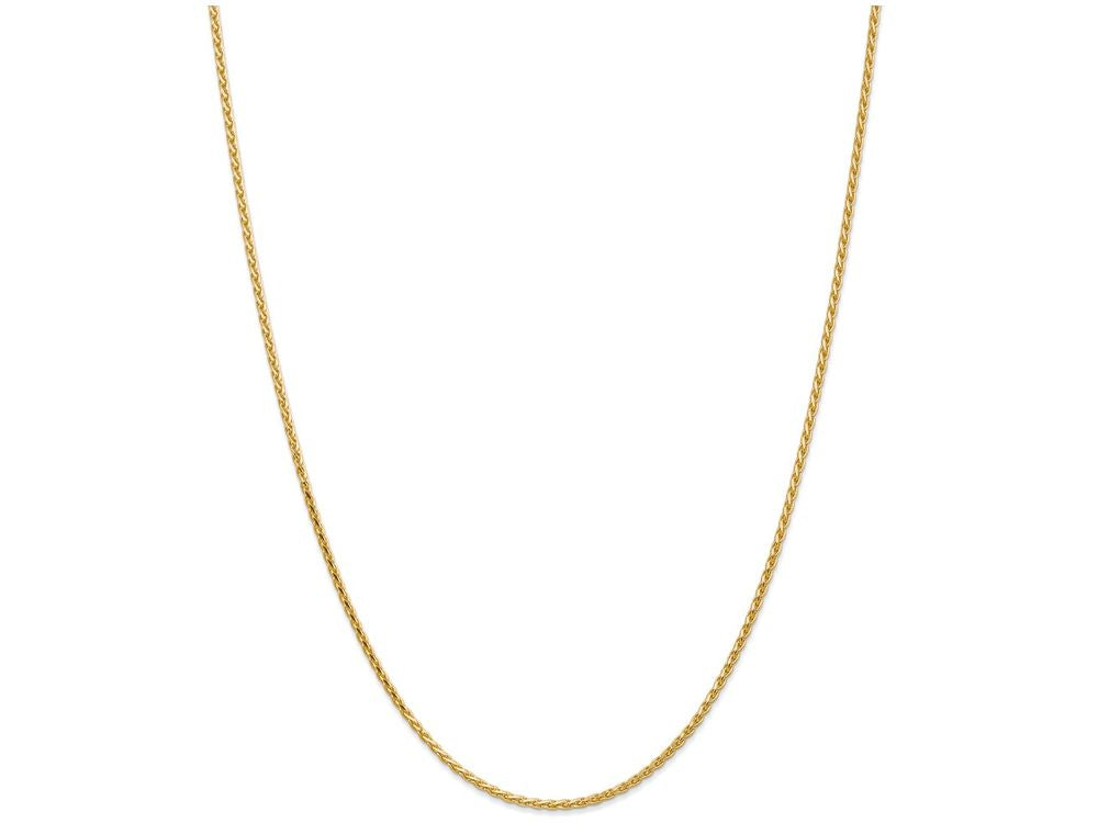 FJC Finejewelers 7 Inch 14k Yellow Gold 1.9mm Round bright-cut Wheat Chain Bracelet