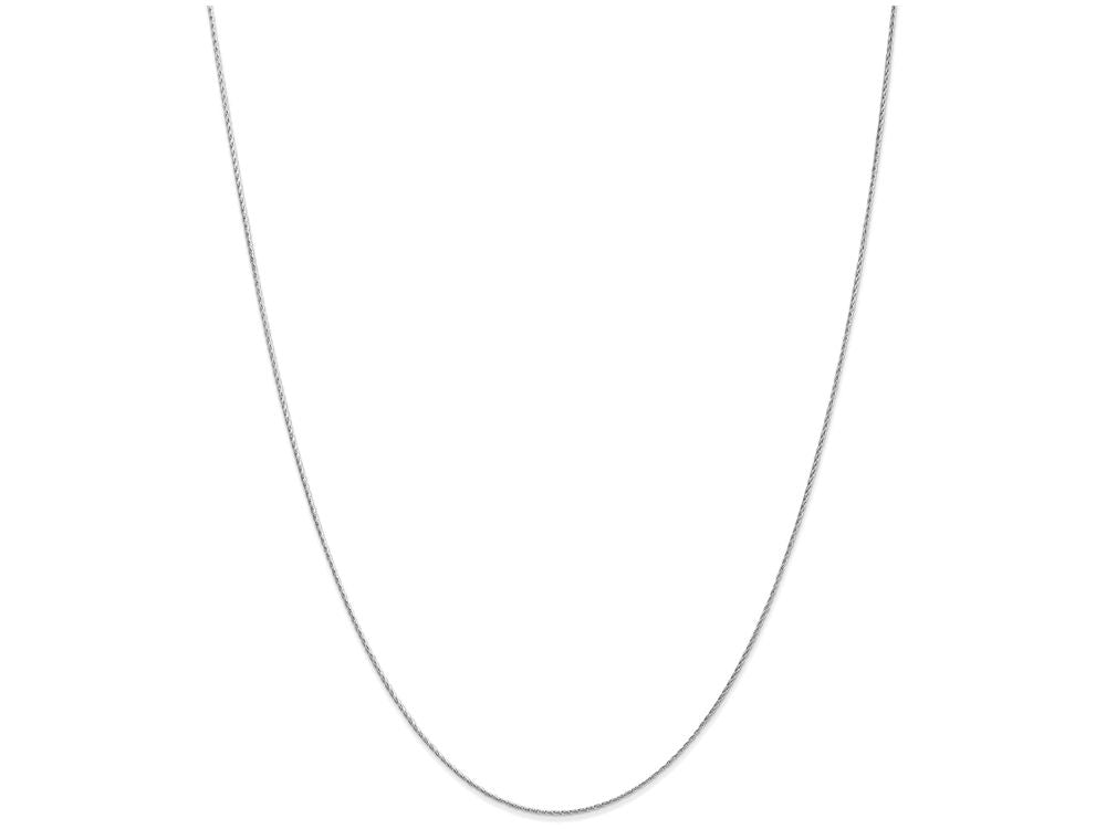 FJC Finejewelers 24 Inch 14k White Gold .8mm Baby Parisian Wheat Chain Necklace