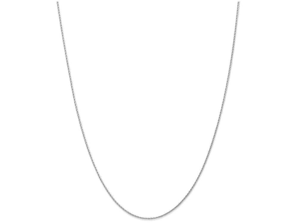FJC Finejewelers 16 Inch 14k White Gold 1.00mm Parisian Wheat Chain Necklace
