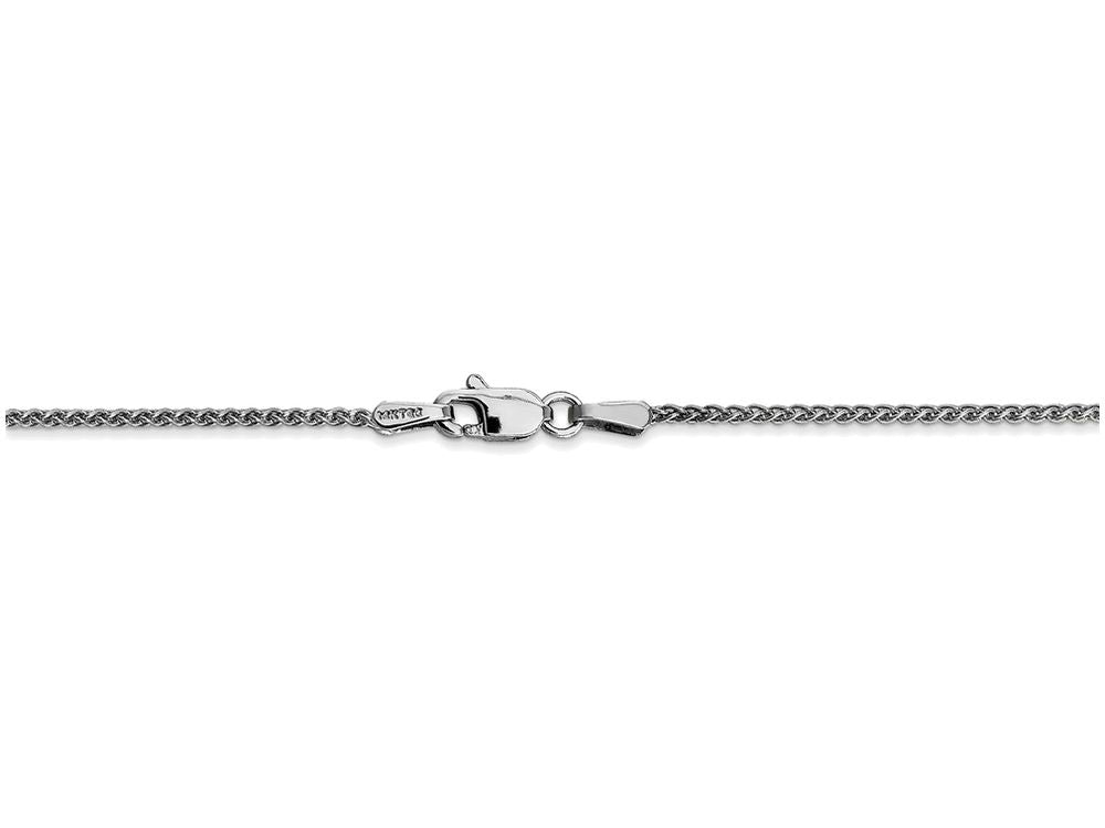 FJC Finejewelers 6 Inch 14k White Gold 1.25mm Solid Polished Spiga Chain Bracelet