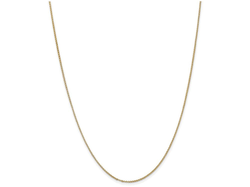 FJC Finejewelers 16 Inch 14k Yellow Gold 1.15mm Rolo Chain Necklace