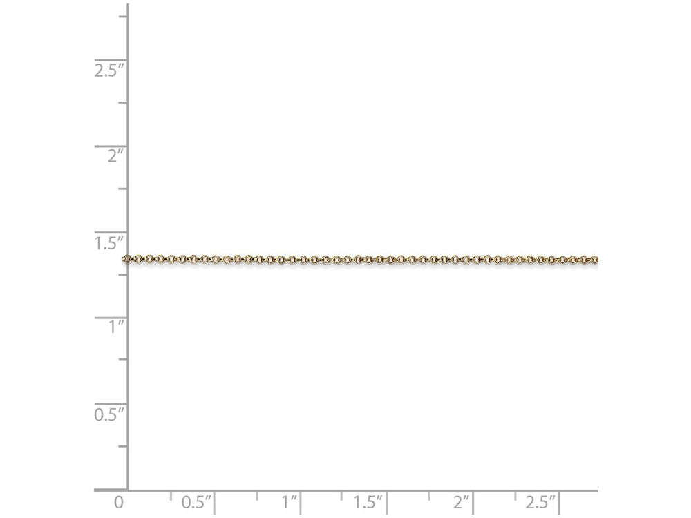 FJC Finejewelers 18 Inch 14k Yellow Gold 1.15mm Rolo Chain Necklace