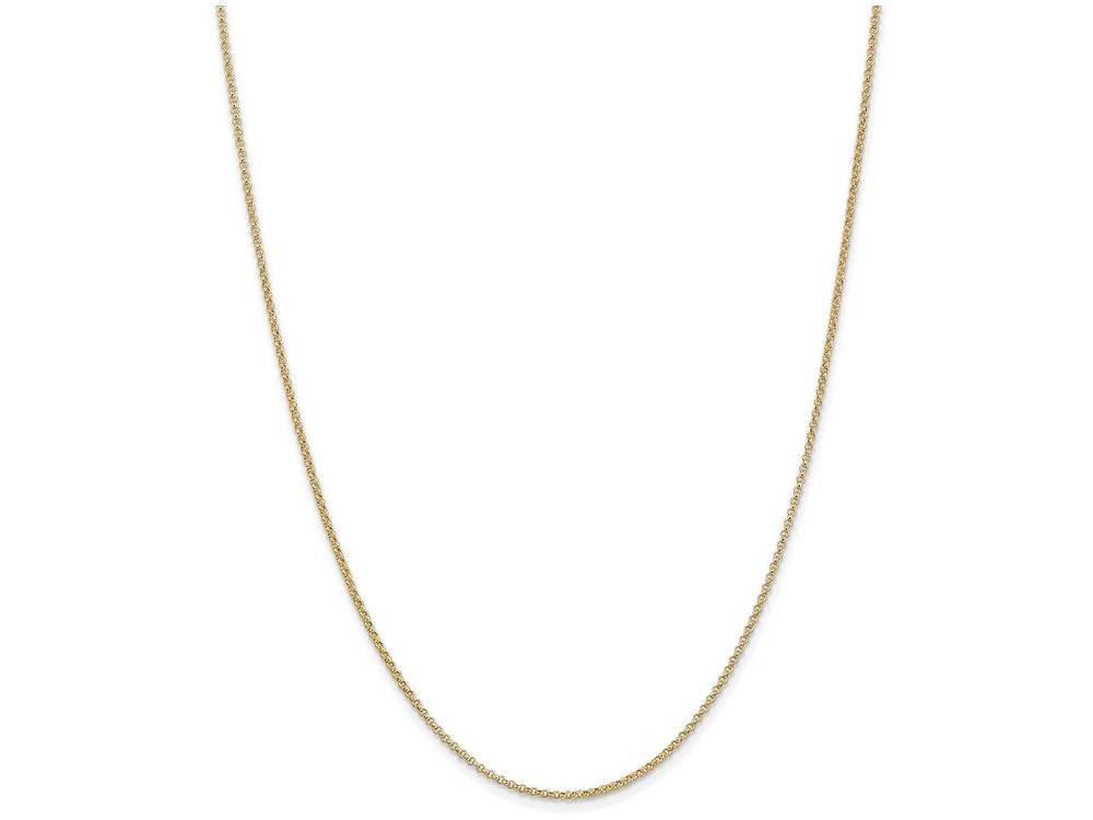 FJC Finejewelers 24 Inch 14k Yellow Gold 1.55mm Rolo Chain Necklace