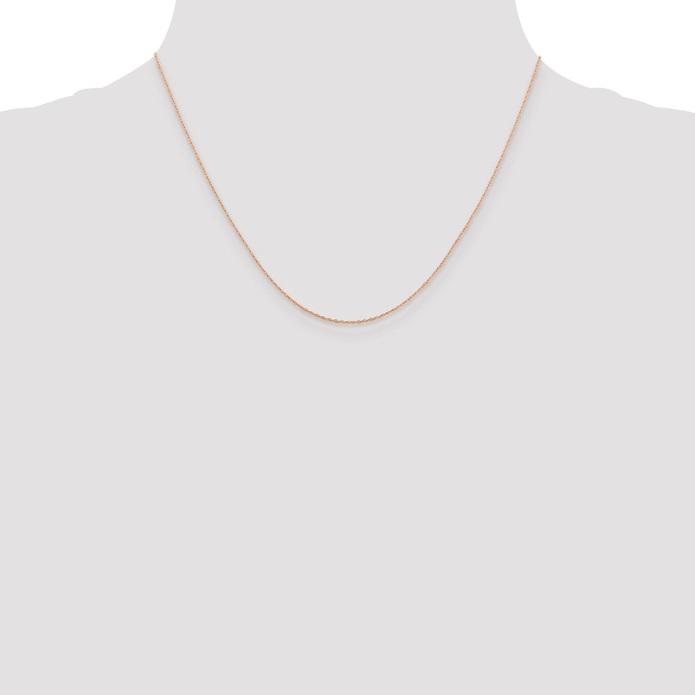 FJC Finejewelers 14k Rose Gold .5 Mm Cable Rope Chain