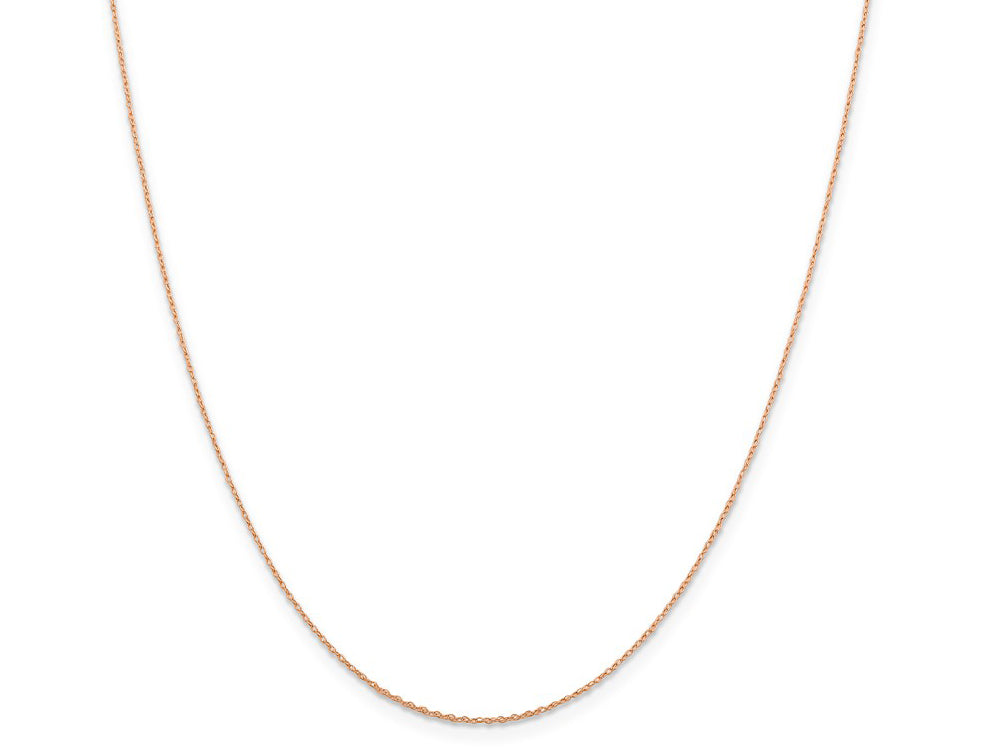 FJC Finejewelers 14k Rose Gold .5 Mm Cable Rope Chain