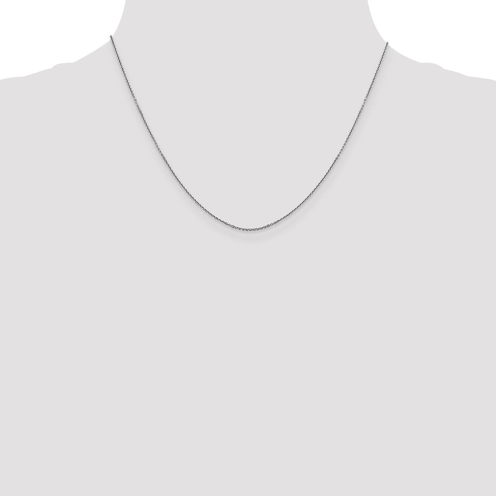 FJC Finejewelers 14k White Gold .90mm Bright Cut Cable Chain