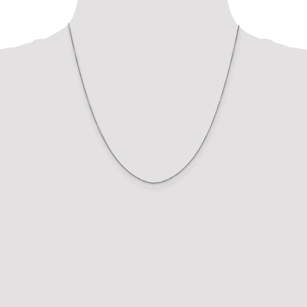 FJC Finejewelers 14k White Gold .90mm Bright Cut Cable Chain