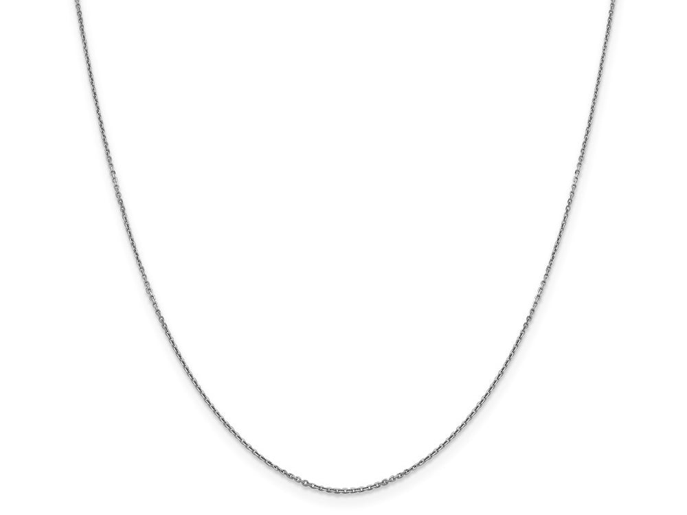 FJC Finejewelers 14k White Gold .90mm Bright Cut Cable Chain