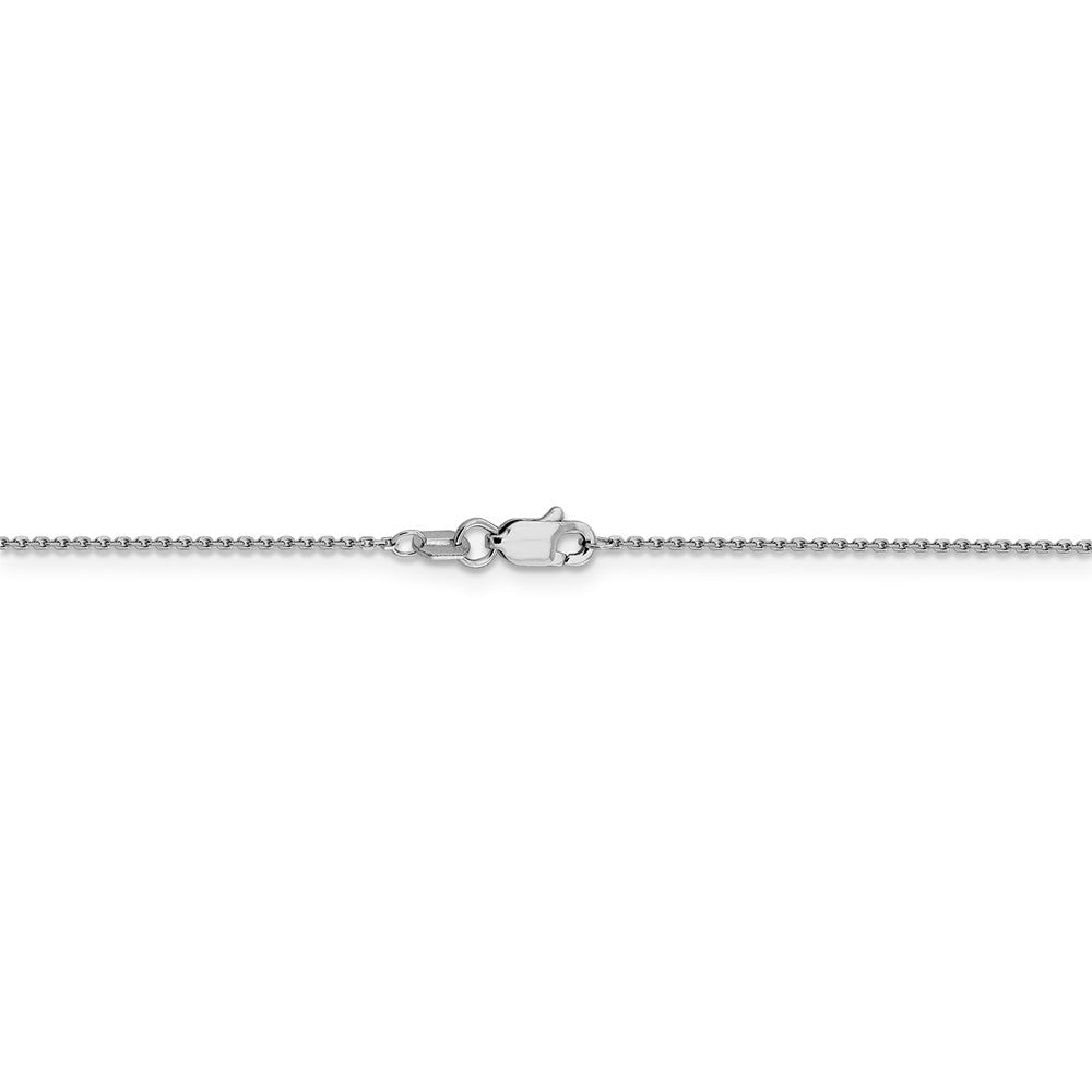 FJC Finejewelers 14k White Gold .90mm Bright Cut Cable Chain