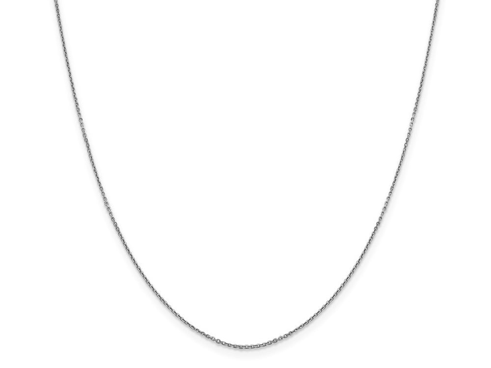 FJC Finejewelers 14k White Gold .90mm Bright Cut Cable Chain