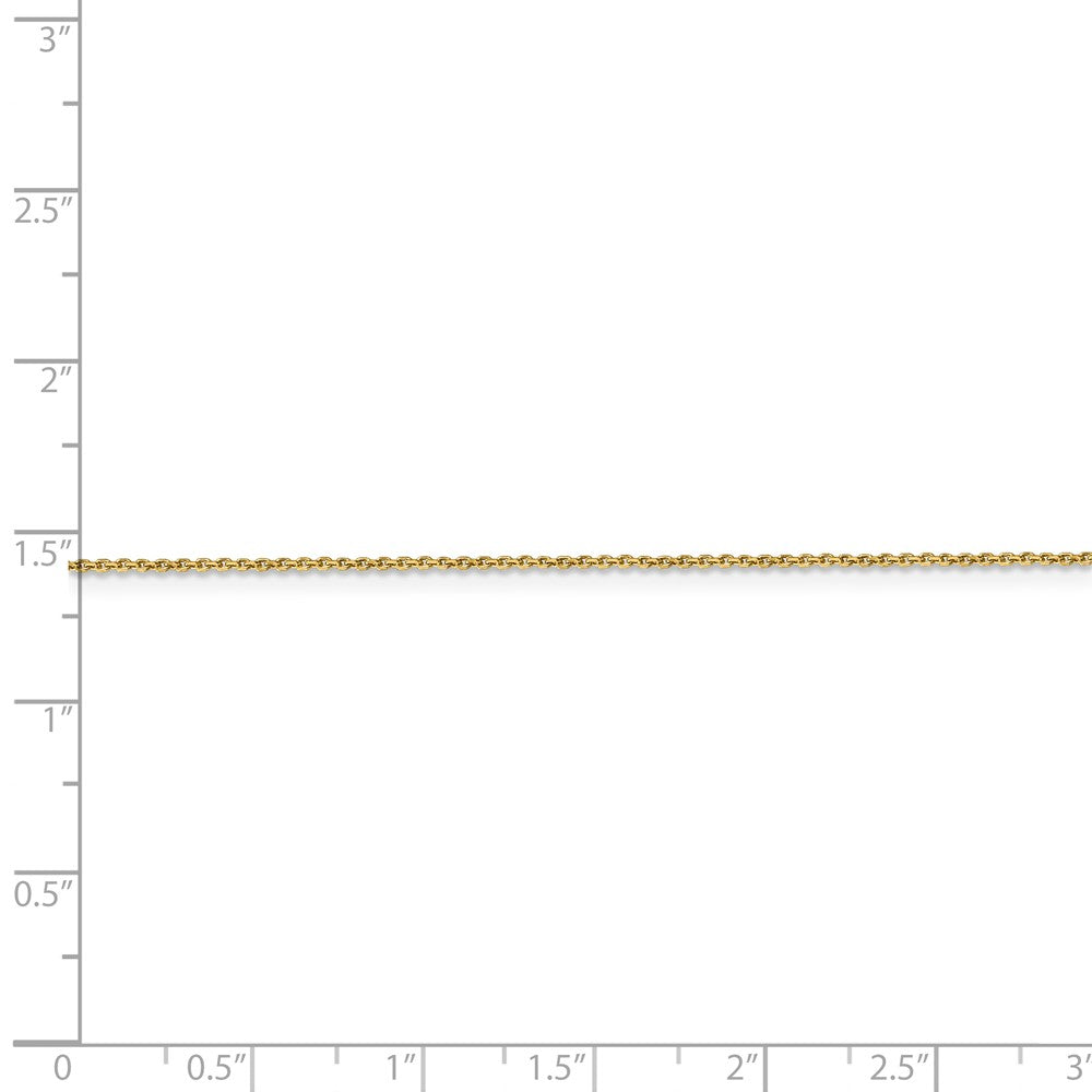FJC Finejewelers 14 kt Yellow Gold .90mm Bright Cut Cable Chain