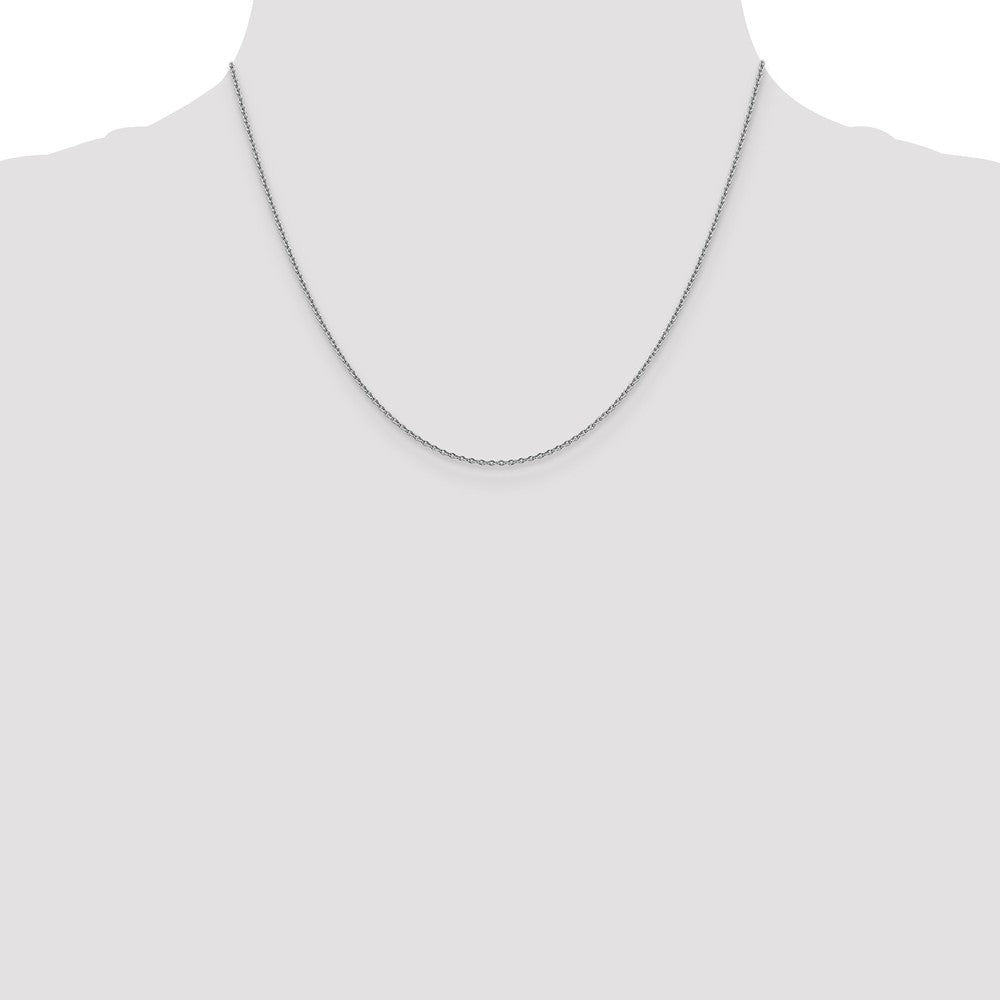 FJC Finejewelers 14k White Gold 1.40mm Solid Polished Cable Chain