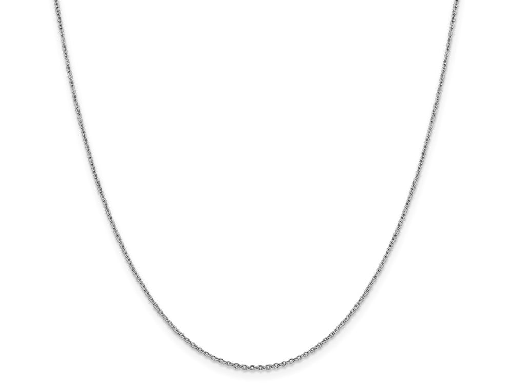 FJC Finejewelers 14k White Gold 1.40mm Solid Polished Cable Chain