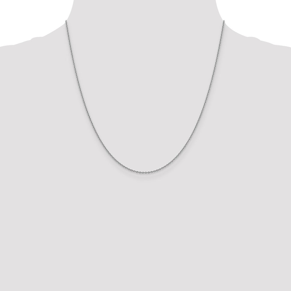 FJC Finejewelers 14k White Gold 1.40mm Solid Polished Cable Chain